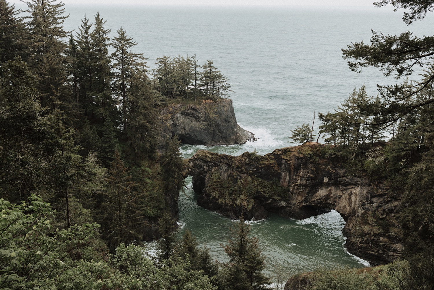 Coastal cliff overlook in Oregon, one of the top elopement destinations in the Pacific Northwest, shot by Alexa Ann Photography